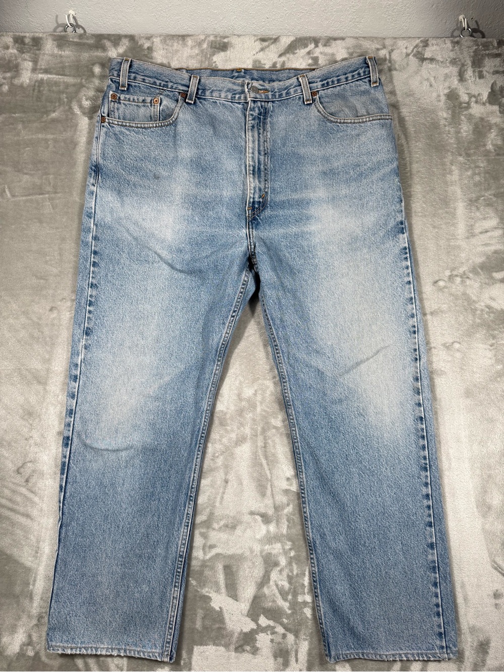 Levi’s 505 Men’s Jeans 38x30 Blue Regular Straight Light Wash Denim 100% Cotton